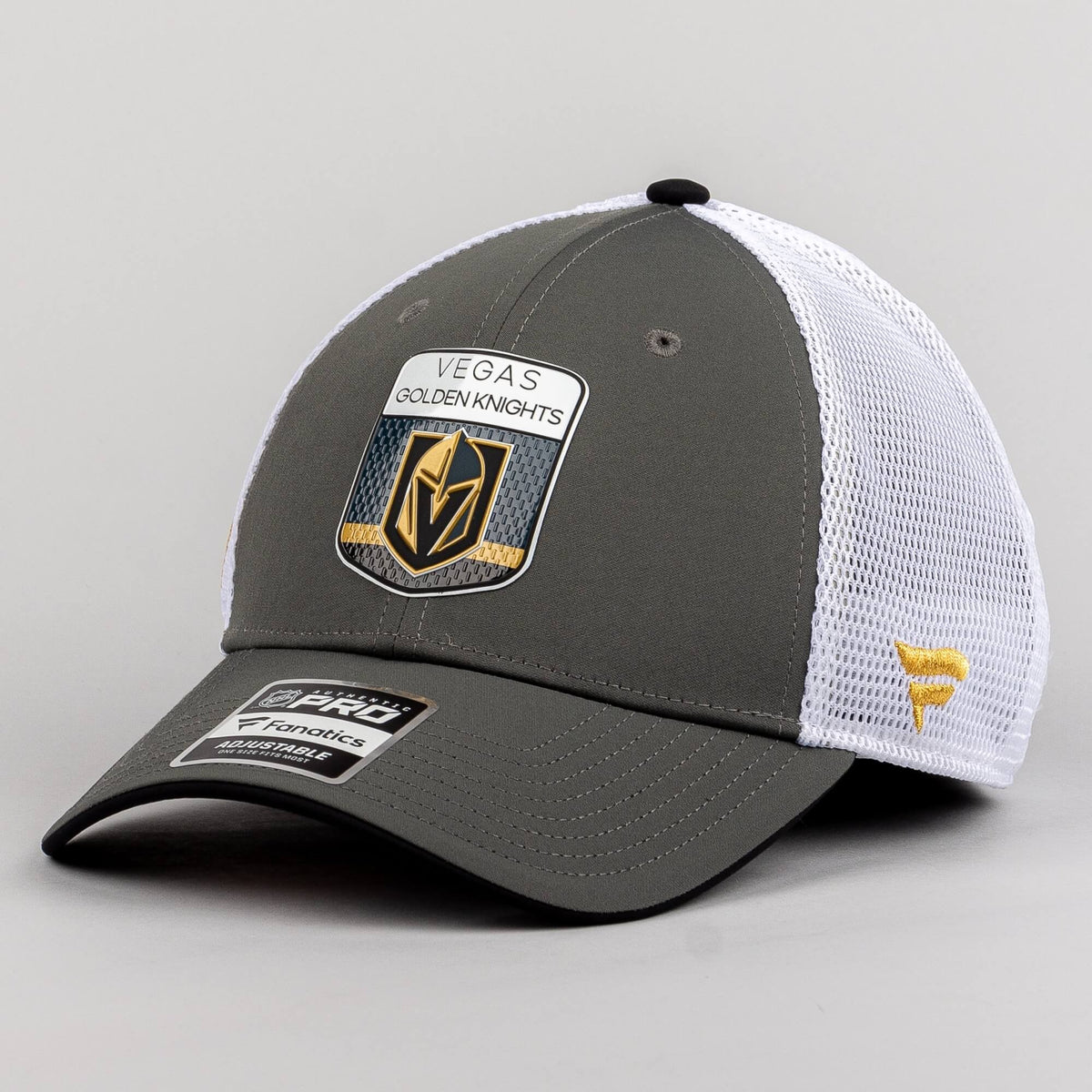 Fanatics NHL Vegas Golden Knights Knights 2023-2024 Authentic Pro Draft Trucker Hat - One Size Each