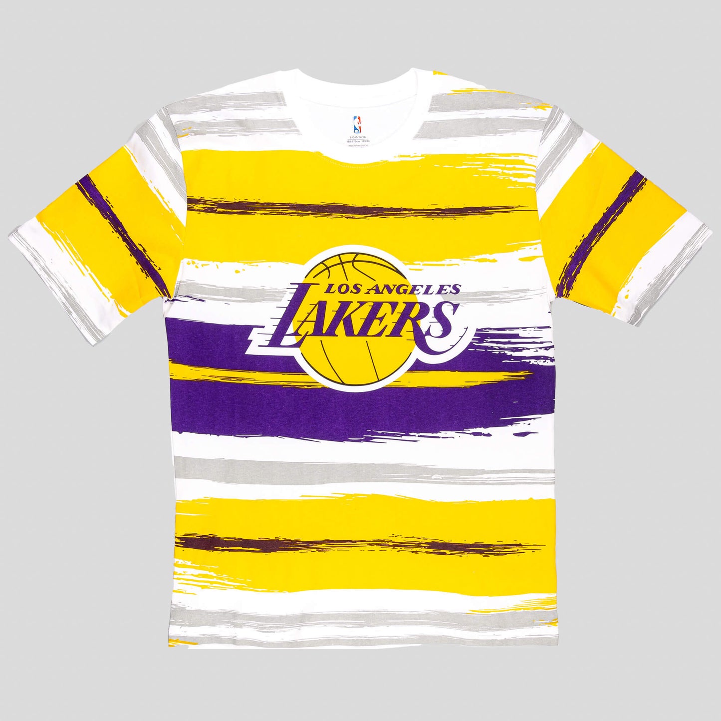 Outer Stuff Run It Back Ss Crew Neck Tee Los Angeles Lakers White/Yellow