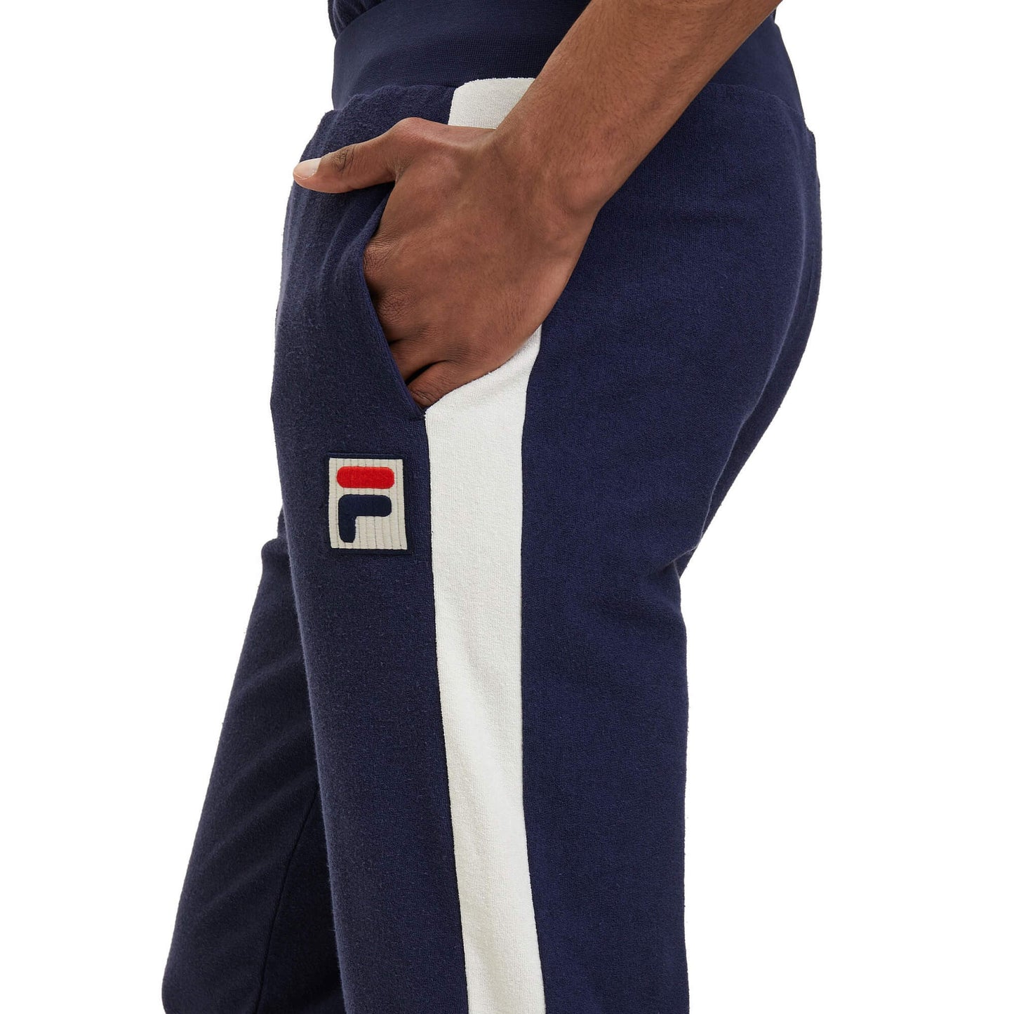 Tepláky Fila LAREDO towelling track pants tmavomodré