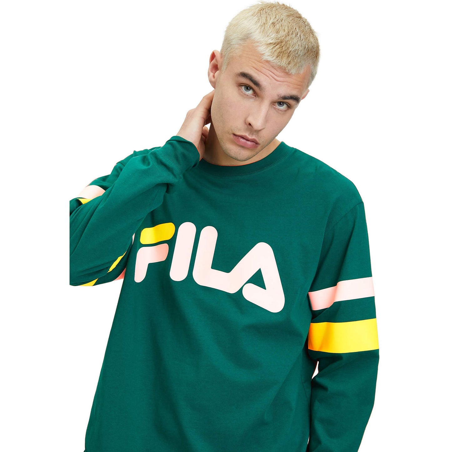 Mikina Fila LUOHE oversized crew sweat zelená