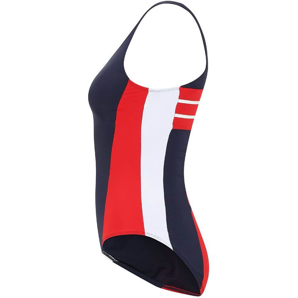 FILA SATURNIA swimsuit True Red-Black Iris-Bright White