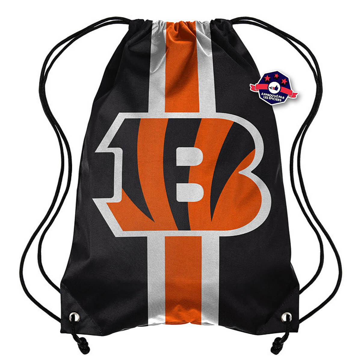 Vak Gymsack Forever Collectibles Cincinnati Bengals - NFL - Two Tone Drawstring Backpack čierny