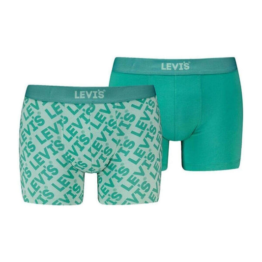 Súprava 2 kusov boxeriek Levi's® Headline Logo Aop Boxer Brief 2P zelené