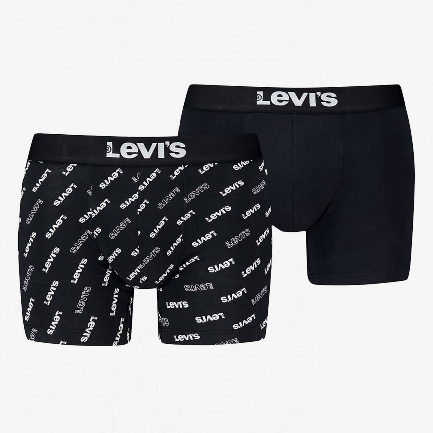 Súprava 2 kusov boxeriek Levi's® Logo Aop Boxer Brief Organic Co 2P čierne