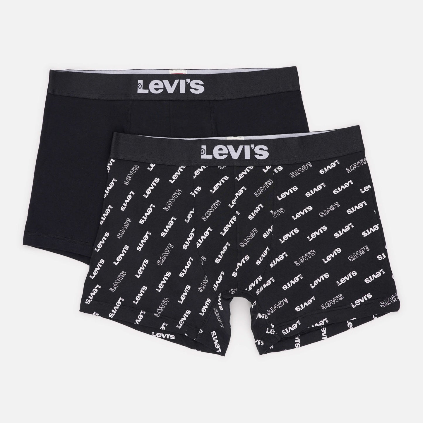 Súprava 2 kusov boxeriek Levi's® Logo Aop Boxer Brief Organic Co 2P čierne