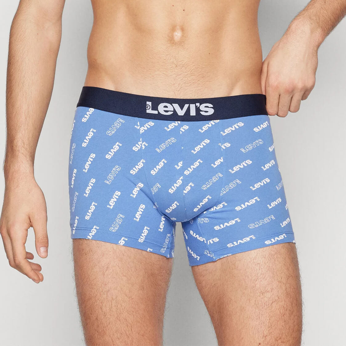 Súprava 2 kusov boxeriek Levi's® Logo Aop Boxer Brief Organic Co 2P modré