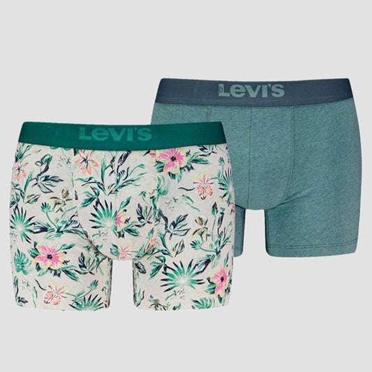 Súprava 2 kusov boxeriek Levi's® Flower Aop Boxer Brief 2P zelené