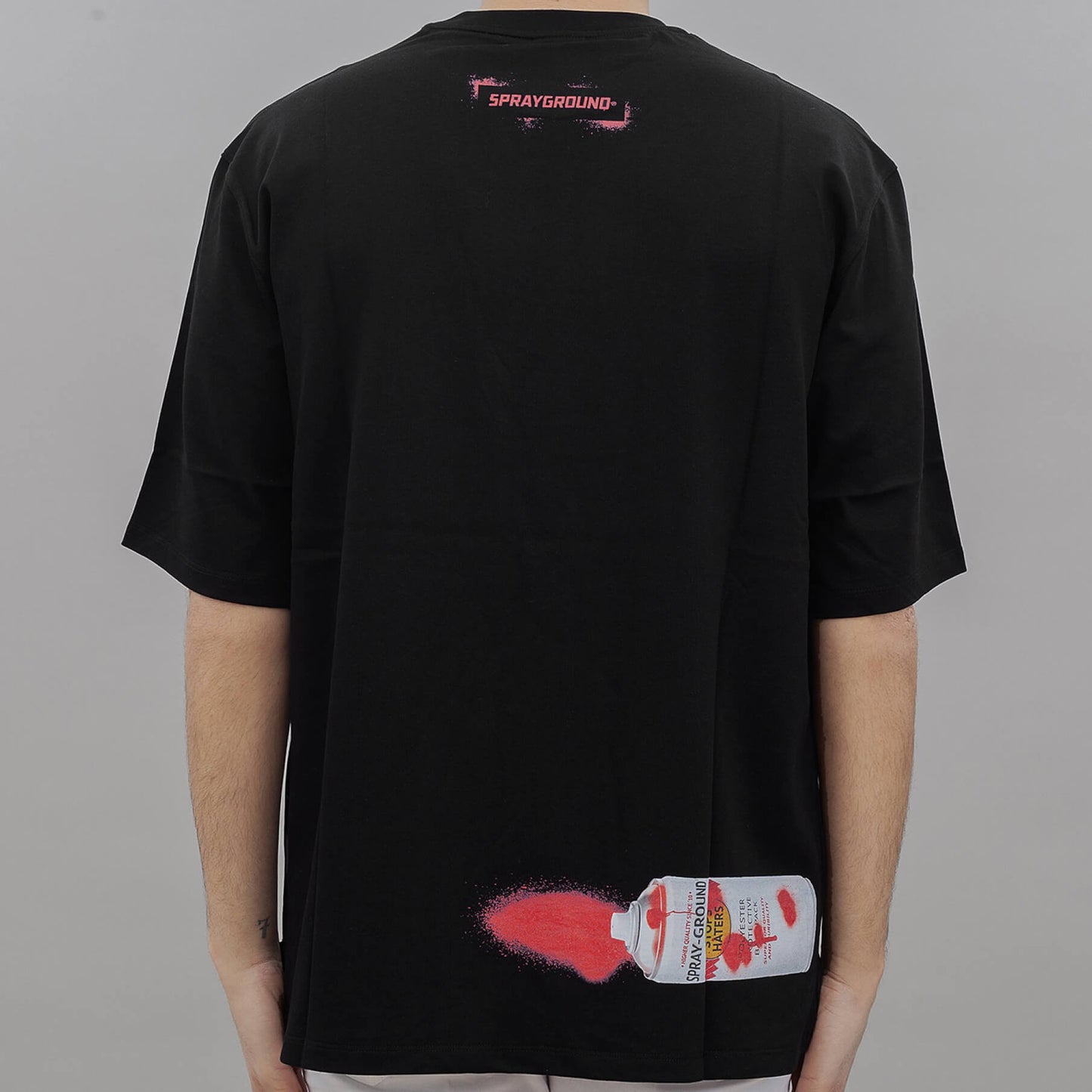 Sprayground Spray Paint Over T-Shirt Black