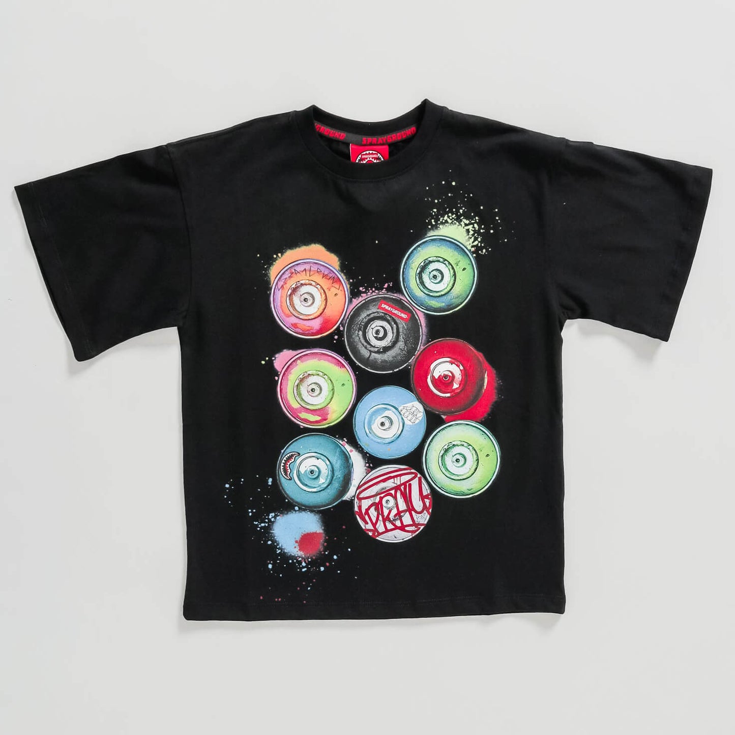 Sprayground Spray Paint Over T-Shirt Black