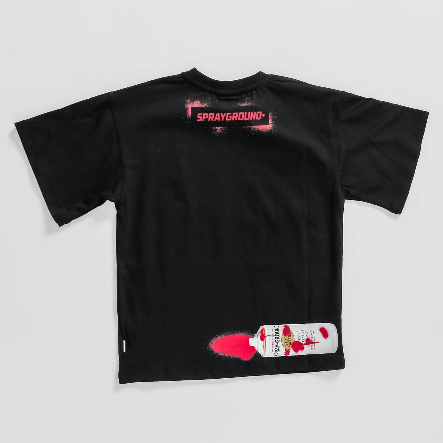 Sprayground Spray Paint Over T-Shirt Black