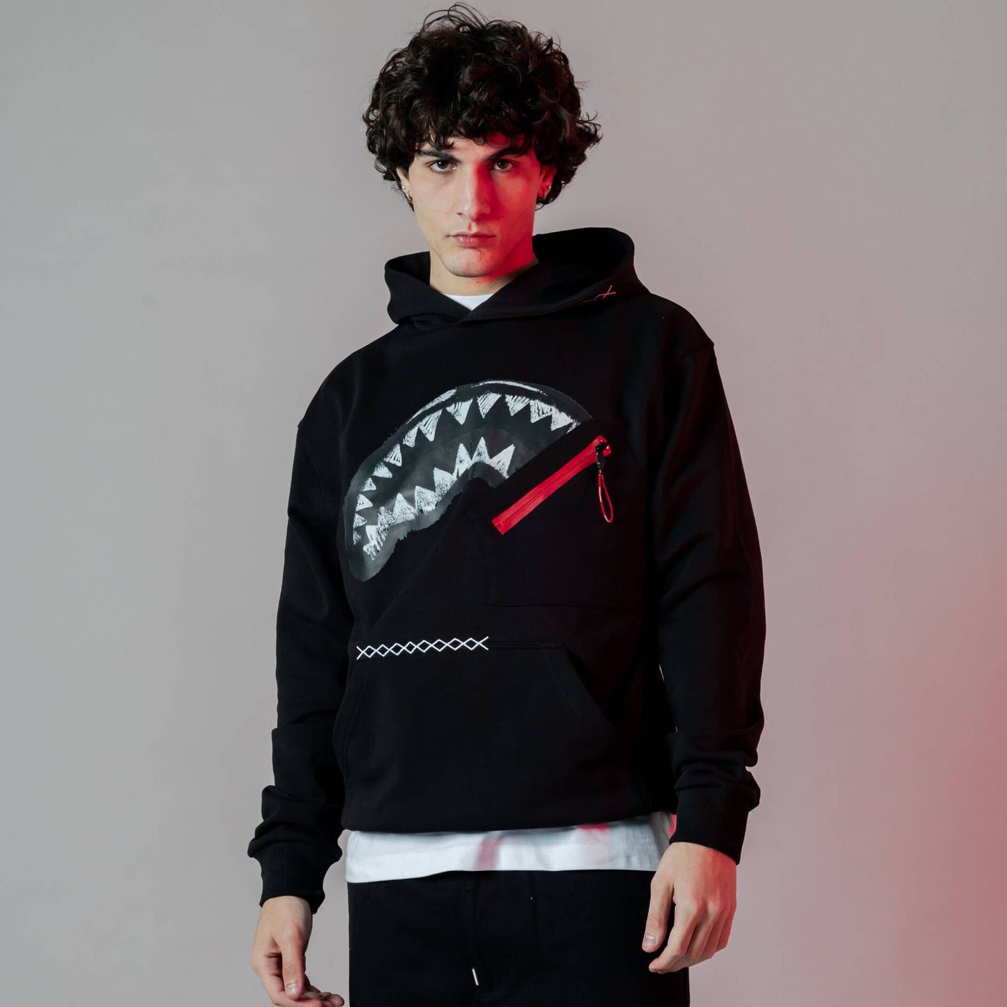 Sprayground Shark In The Pocket Hoodie Black