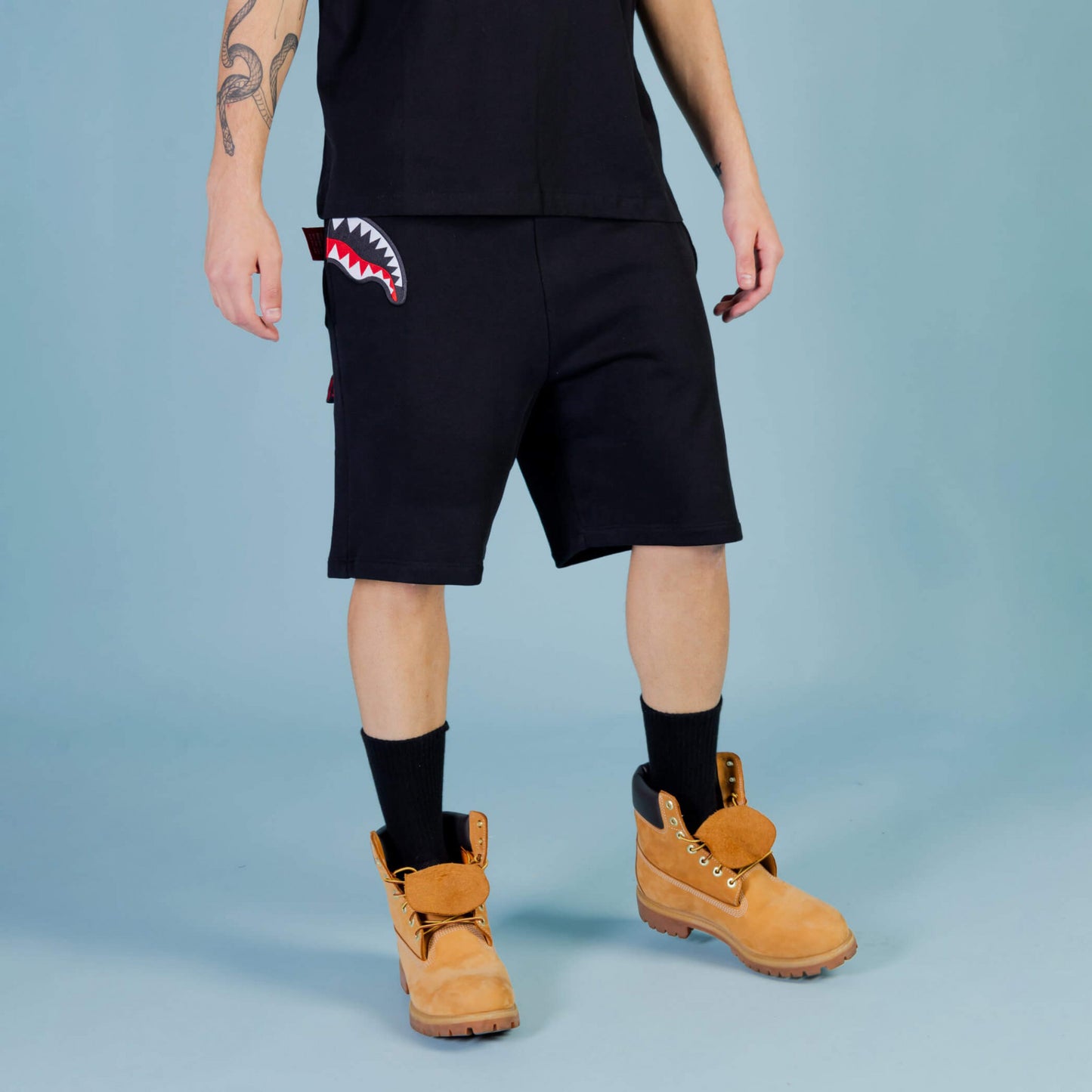 Sprayground Label Shark Pants Black