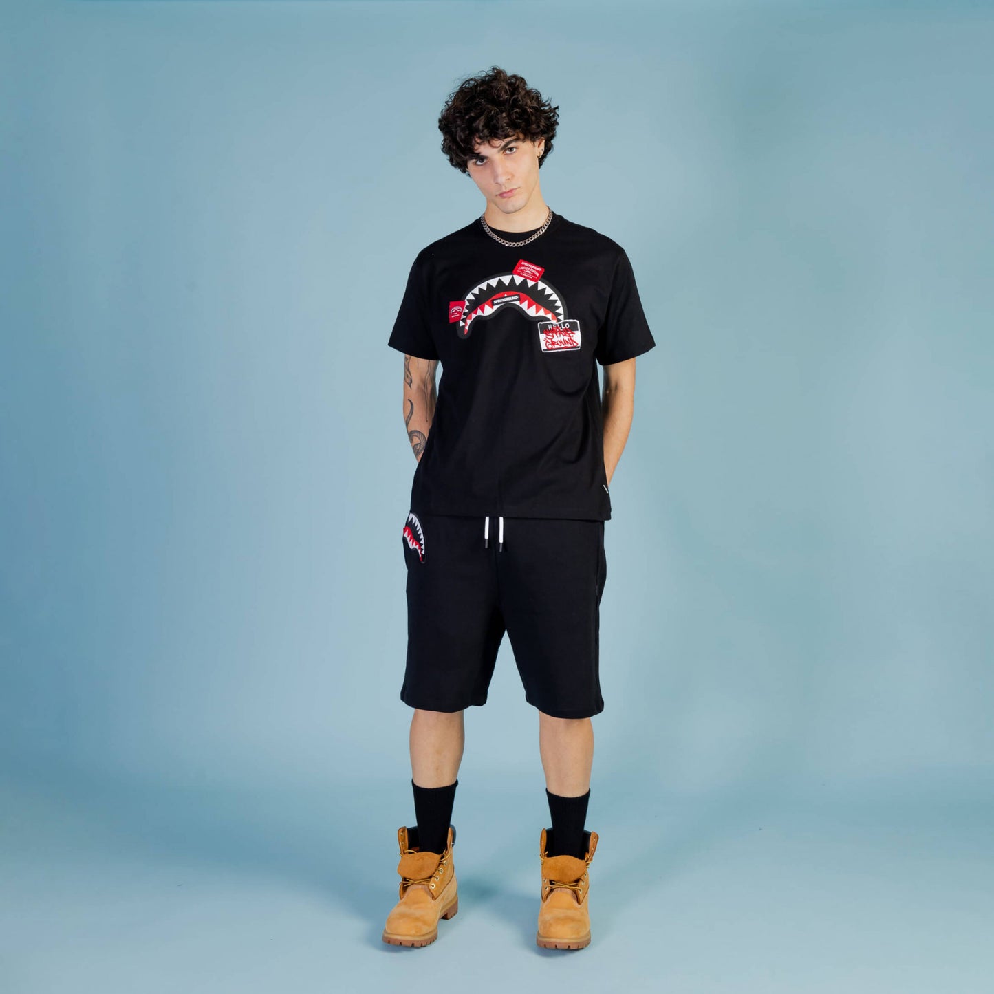 Sprayground Label Shark Pants Black