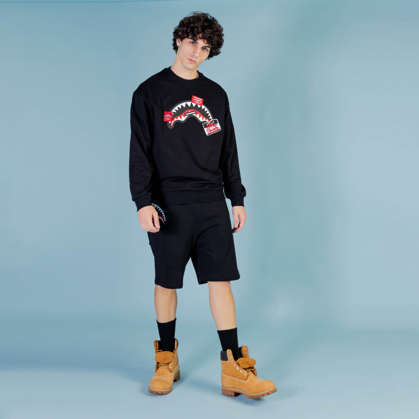 Sprayground Label Shark Pants Black