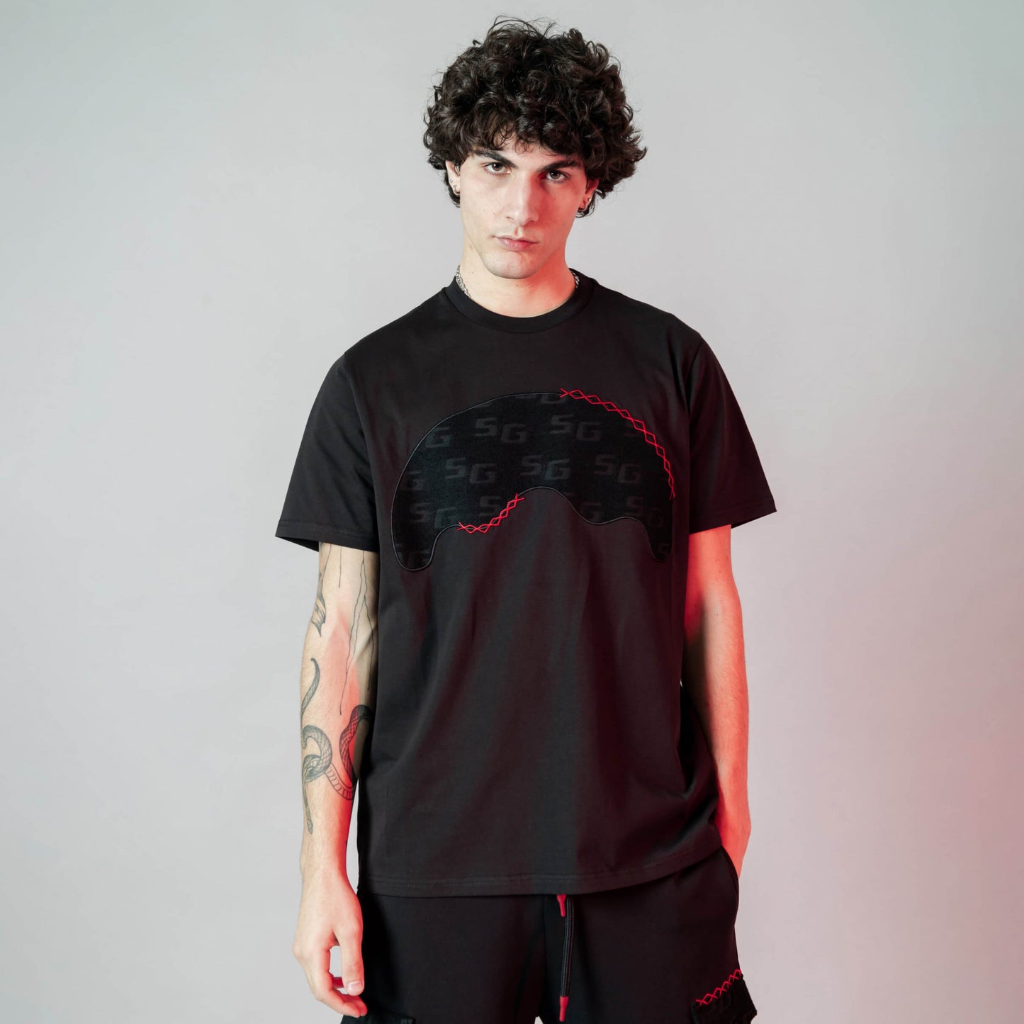 Sprayground Jacquard Insert Tshirt Black