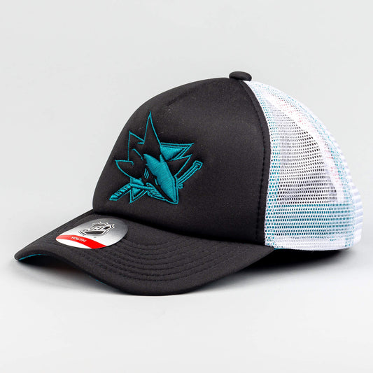 Outer Stuff Nhl Lifestyle Snapback Trucker San Jose Sharks Black