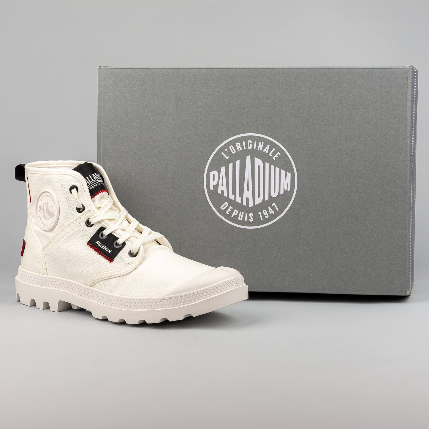 Dámske tenisky Palladium Pampa Hi Patch Star White