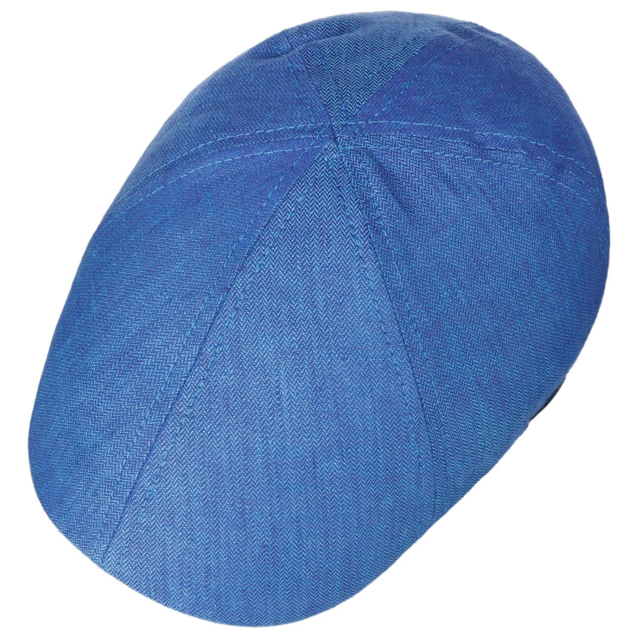 Baretka Stetson Texas Linen Herringbone blue herringbone modrá