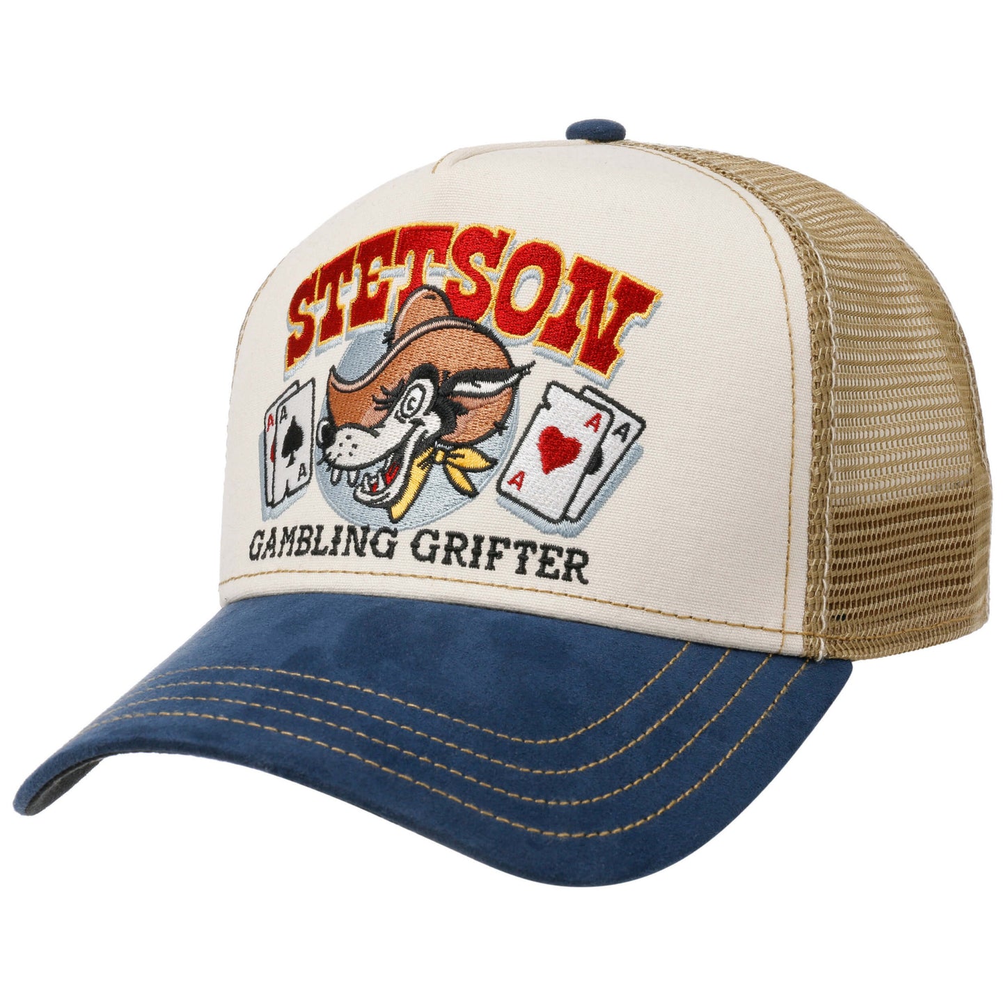 Stetson Trucker Cap Gambling Grifter denim/sand