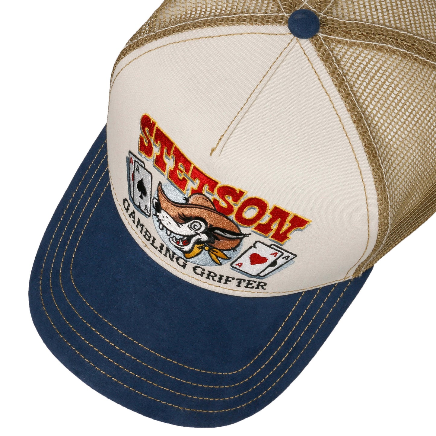 Stetson Trucker Cap Gambling Grifter denim/sand