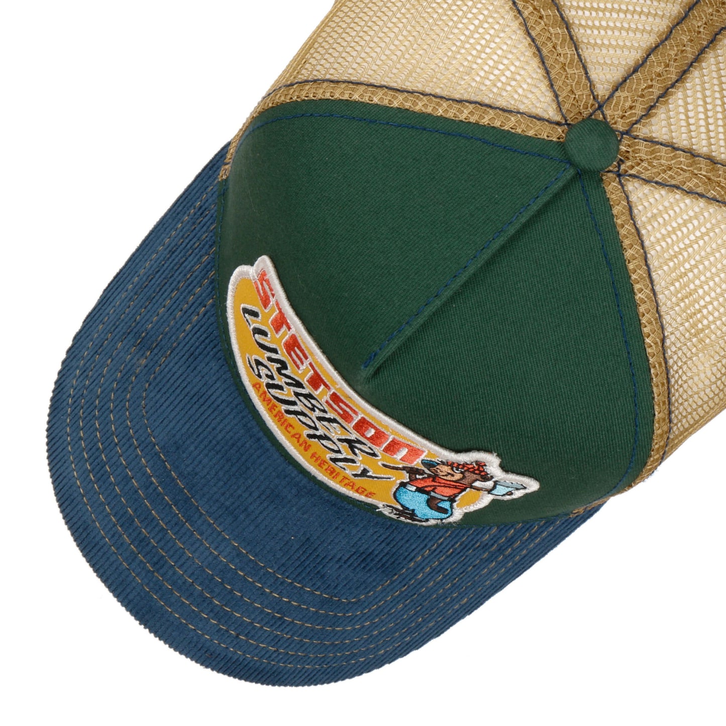 Stetson Trucker Cap Lumber Supply denim/green