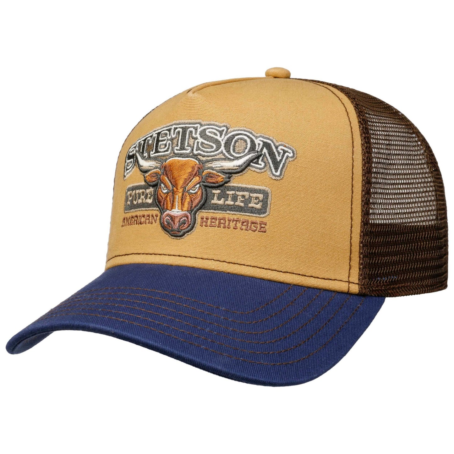 Stetson Trucker Cap Bull blue/beige