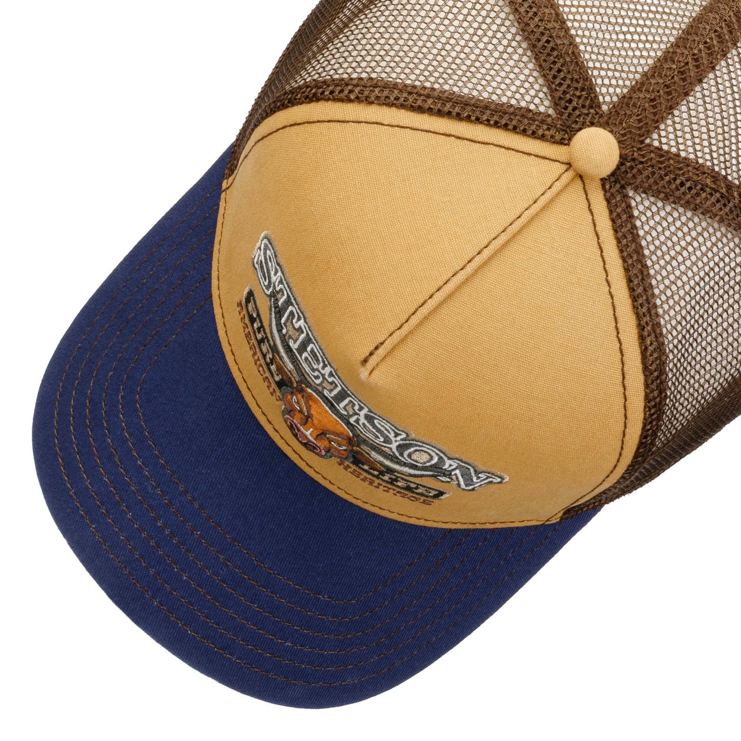 Stetson Trucker Cap Bull blue/beige