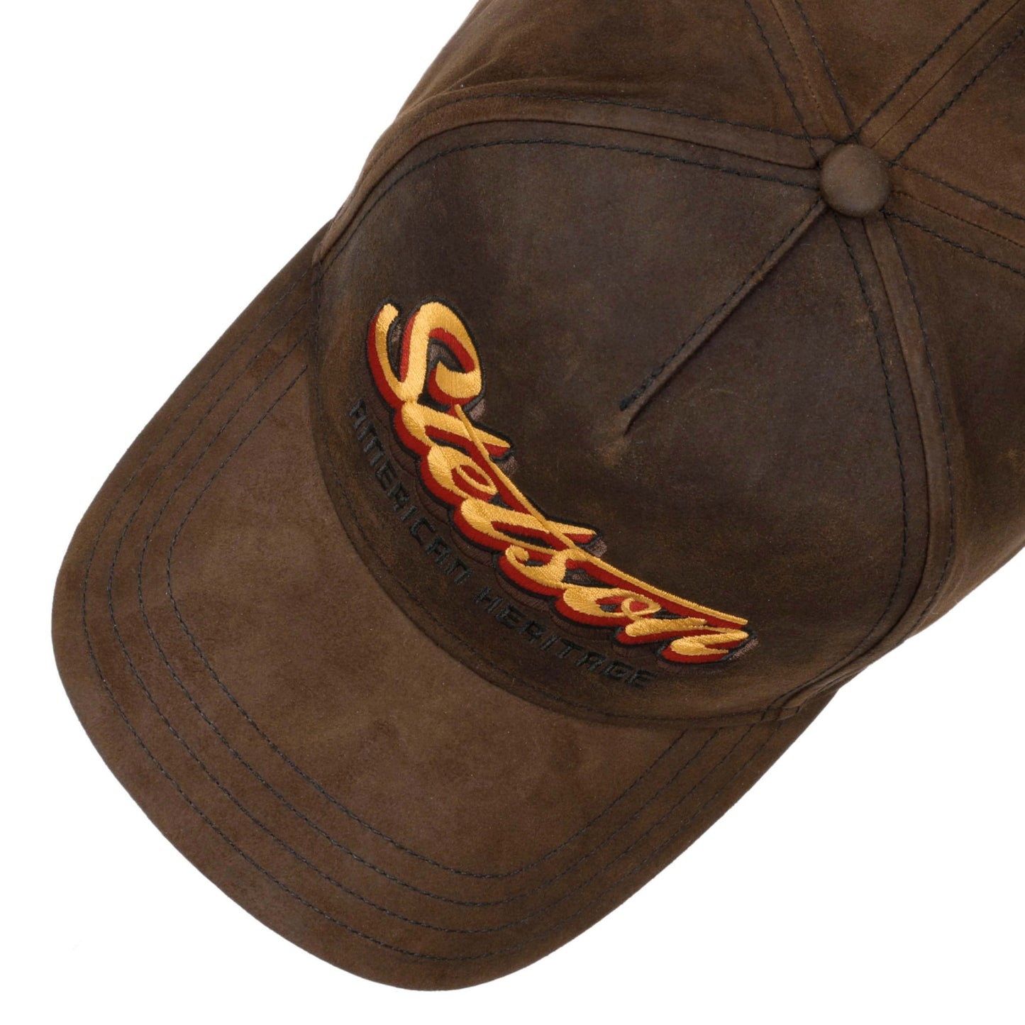 Stetson Trucker Cap Oily Goat Suede mud