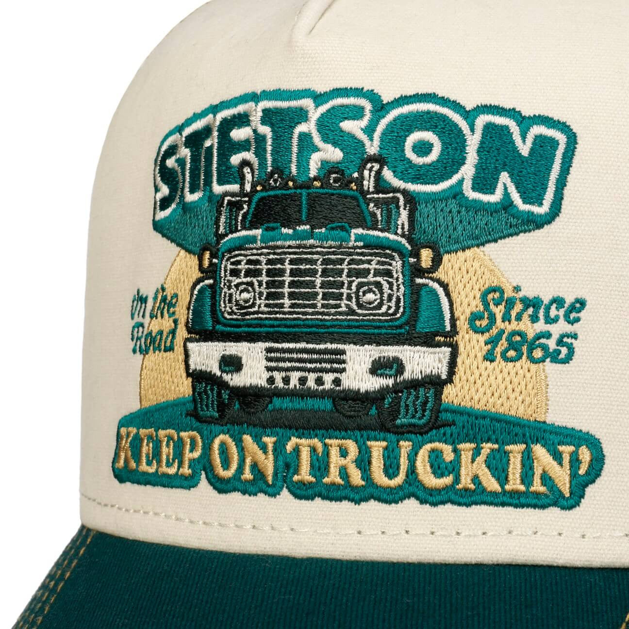 Šiltovka so sieťkou Stetson Keep On Trucking zelená