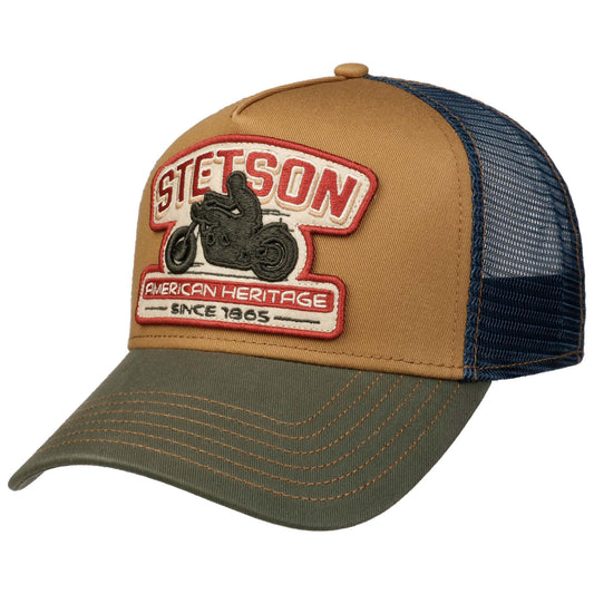 Stetson Trucker Cap Motorcycle beige/olive