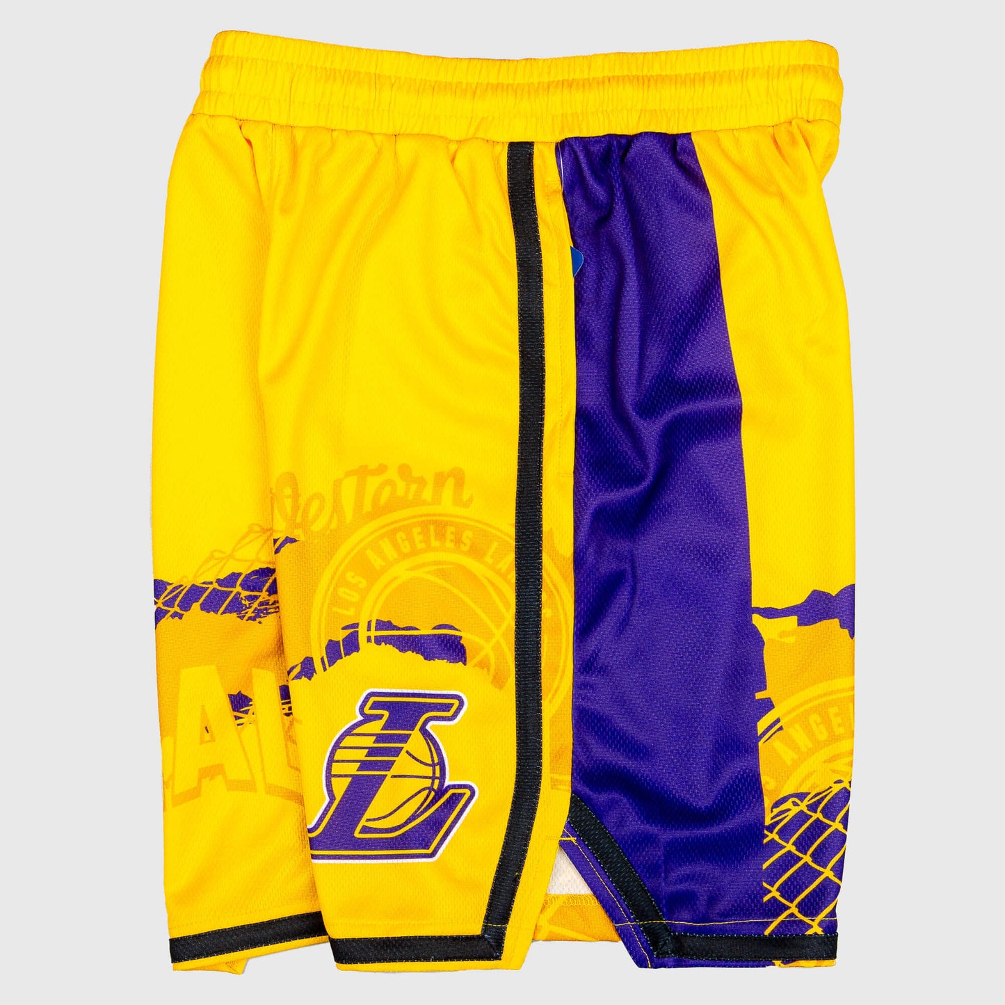 OUTER STUFF NBA FADE AWAY BALLER SHORT LOS ANGELES LAKERS Yellow