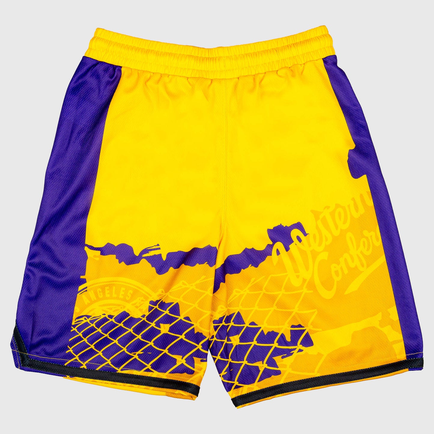 OUTER STUFF NBA FADE AWAY BALLER SHORT LOS ANGELES LAKERS Yellow