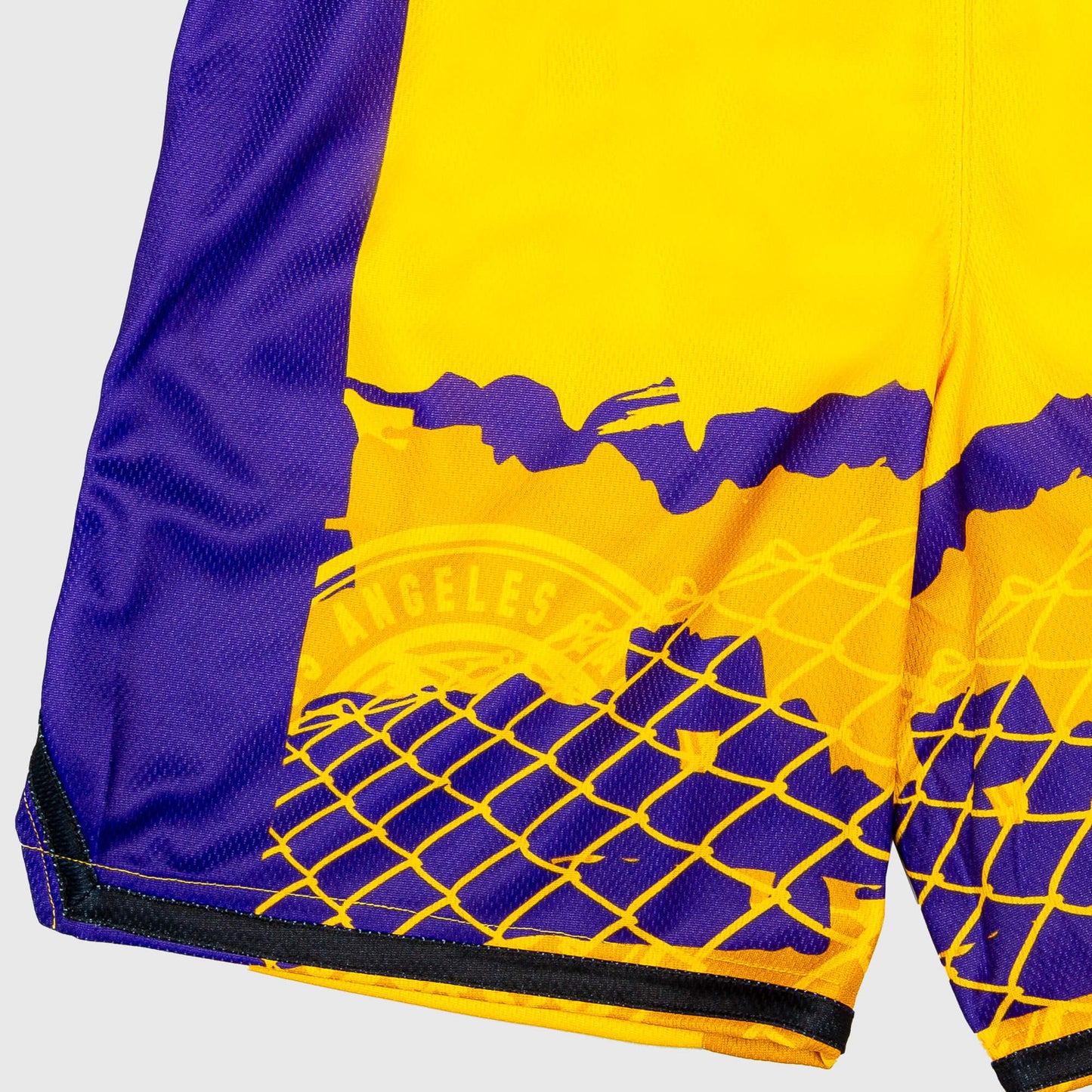 OUTER STUFF NBA FADE AWAY BALLER SHORT LOS ANGELES LAKERS Yellow