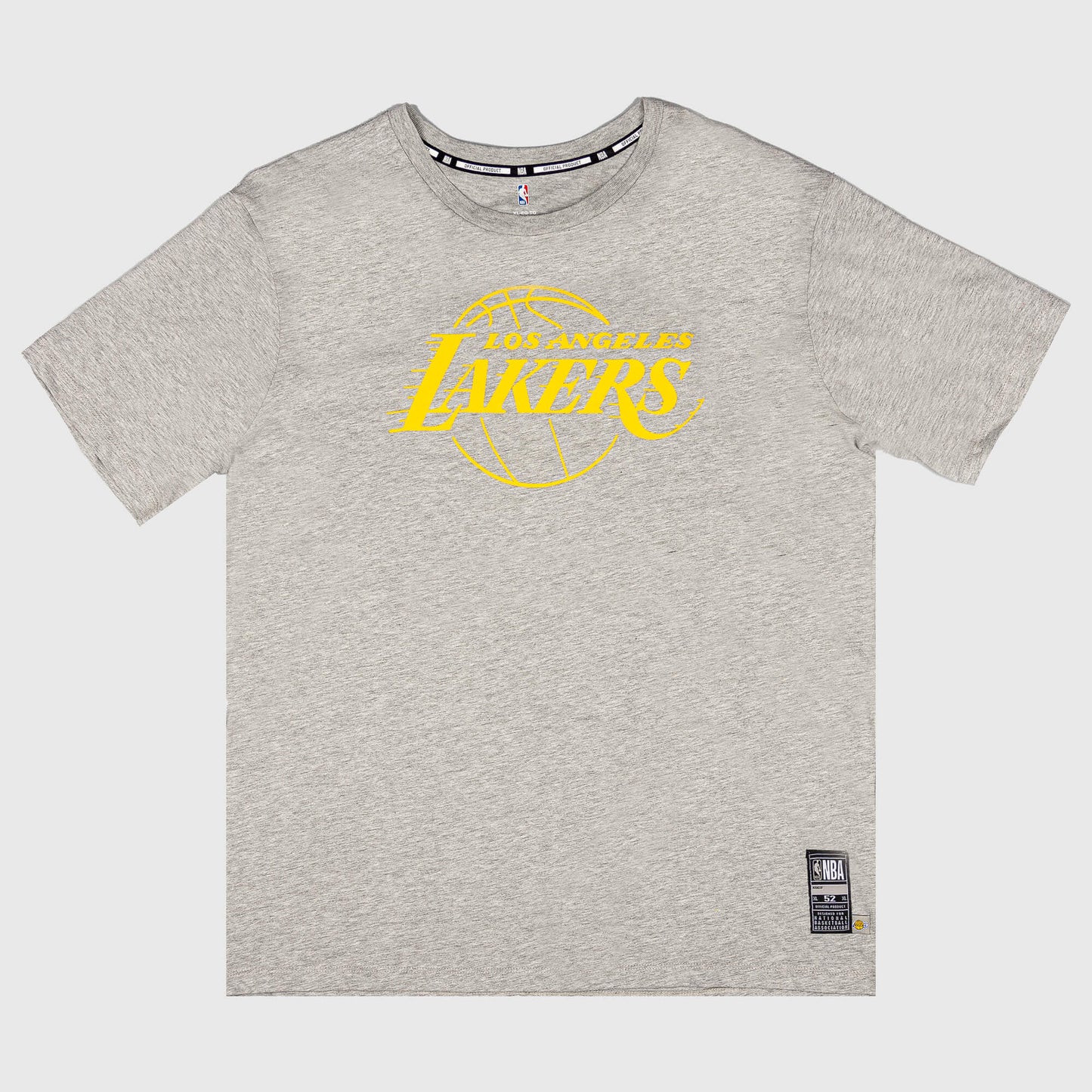 OUTER STUFF BY THE NUMBERS SS TEE LOS ANGELES LAKERS - LEBRON JAMES GREY/YELLOW