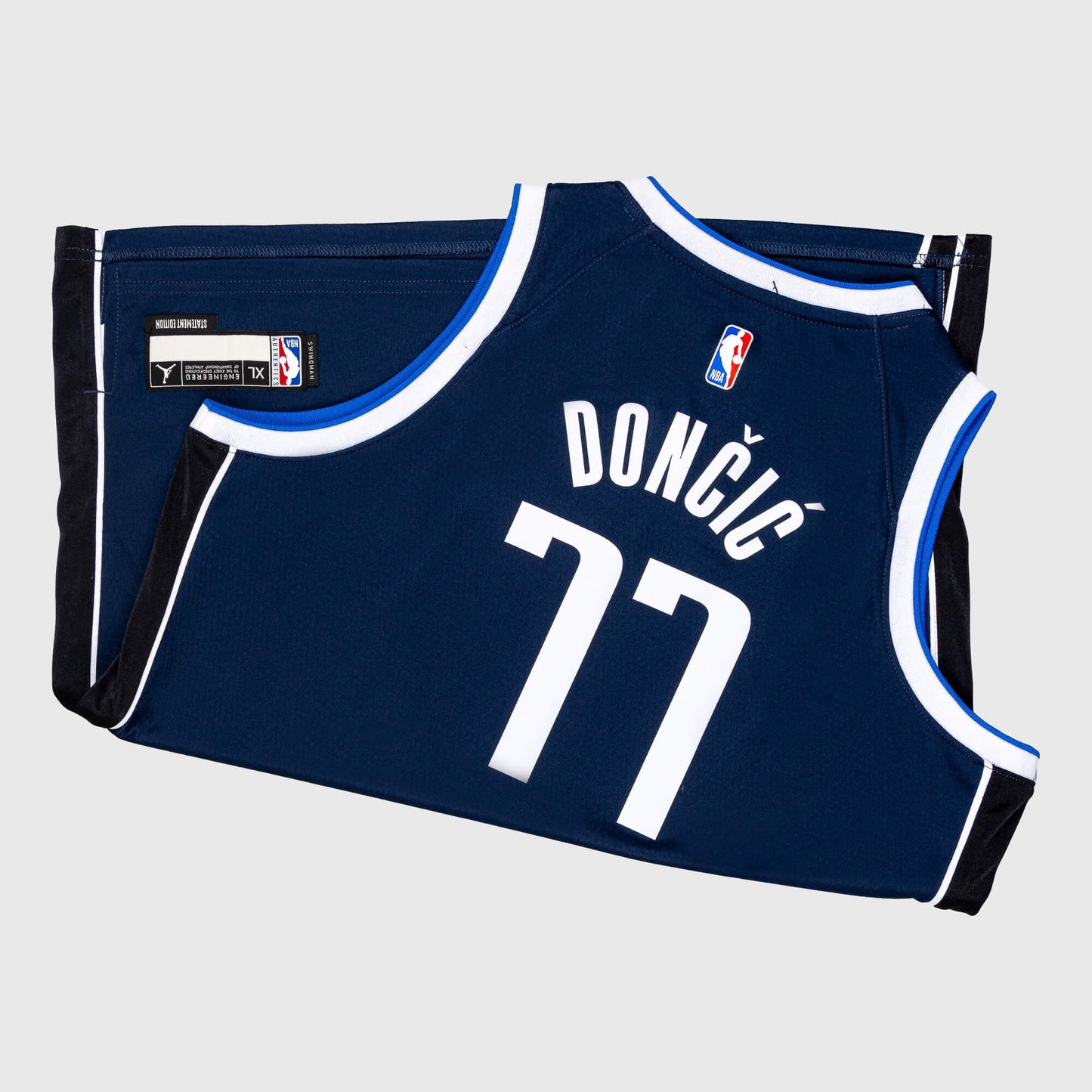 Detský basketbalový dres Jordan Boys Statement Swingman Jersey - NBA Player - 8-20Y - Dallas Mavericks Luka Dončić tmavomodrý