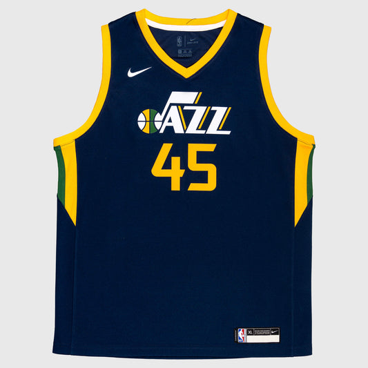 Detský basketbalový dres Nike NBA Swingman Icon Jersey Player Utah Jazz Donovan Mitchell tmavomodrý