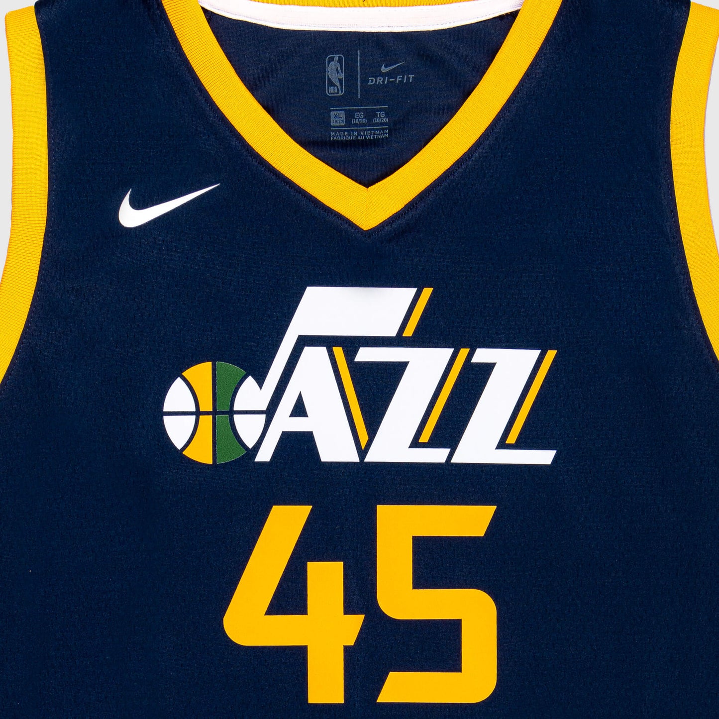 Detský basketbalový dres Nike NBA Swingman Icon Jersey Player Utah Jazz Donovan Mitchell tmavomodrý