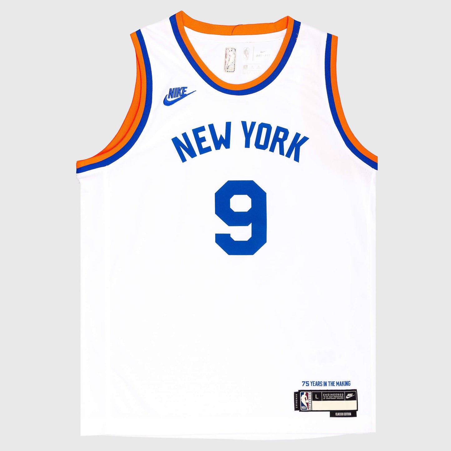 Detský basketbalový dres NIKE NBA BOYS YEAR ZERO SWINGMAN JERSEY NEW YORK KNICKS - RJ Barrett biely