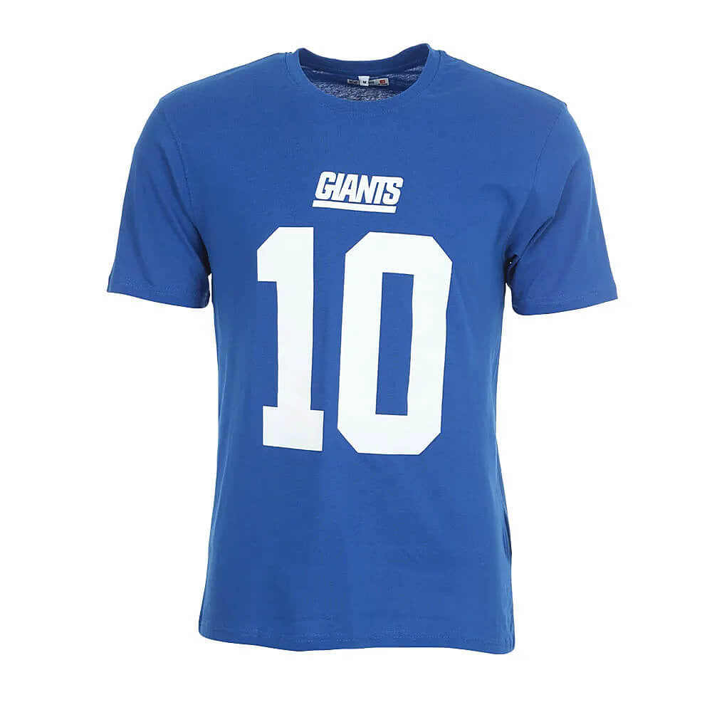 Fanatics Nfl Iconic Name & Number Graphic T-Shirt New York Giants Blue