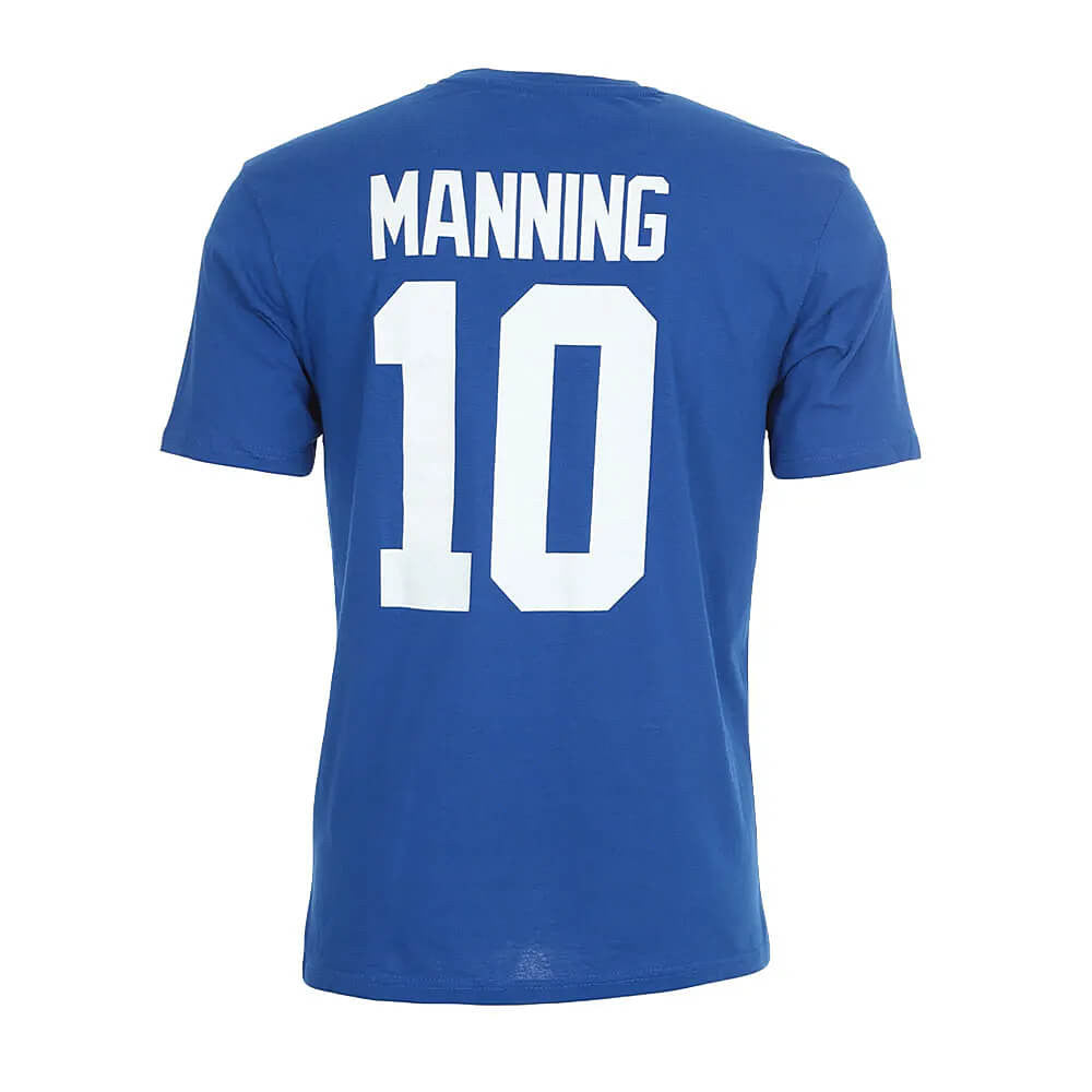 Fanatics Nfl Iconic Name & Number Graphic T-Shirt New York Giants Blue