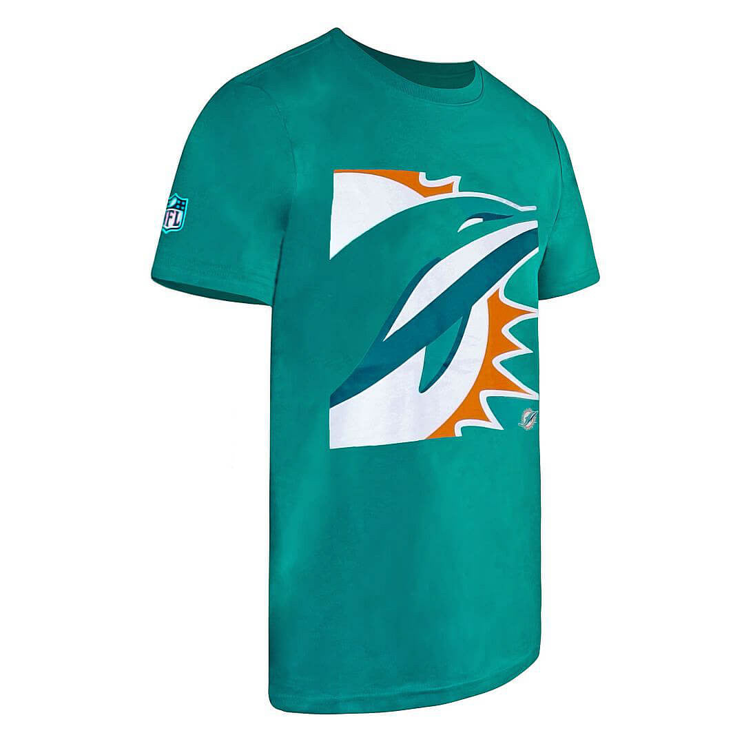 Fanatics NFL Reveal Graphic T-Shirt Miami Dolphins Aqua