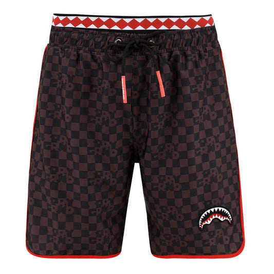 Sprayground Checkered Midi Brown