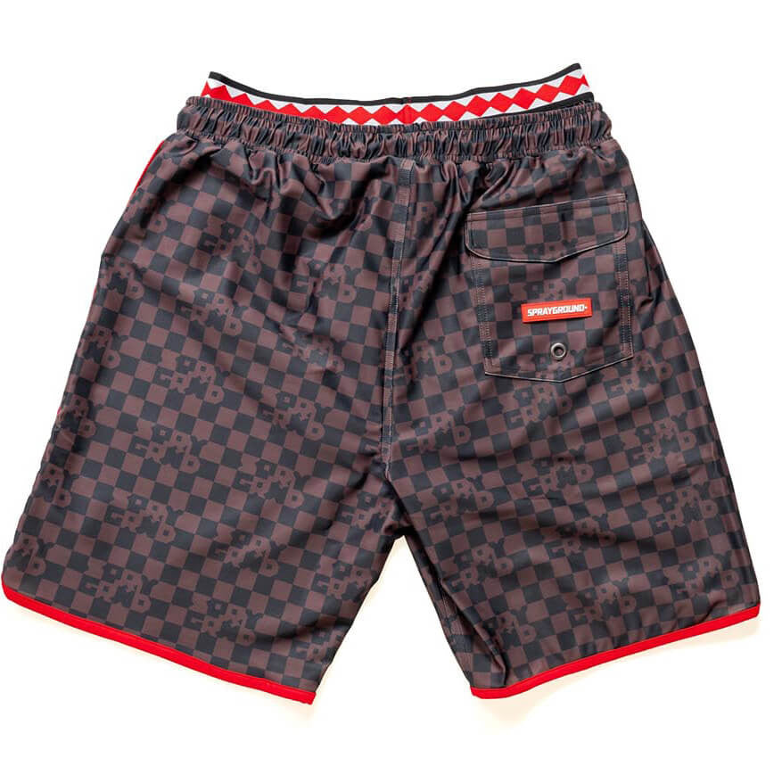 Sprayground Checkered Midi Brown