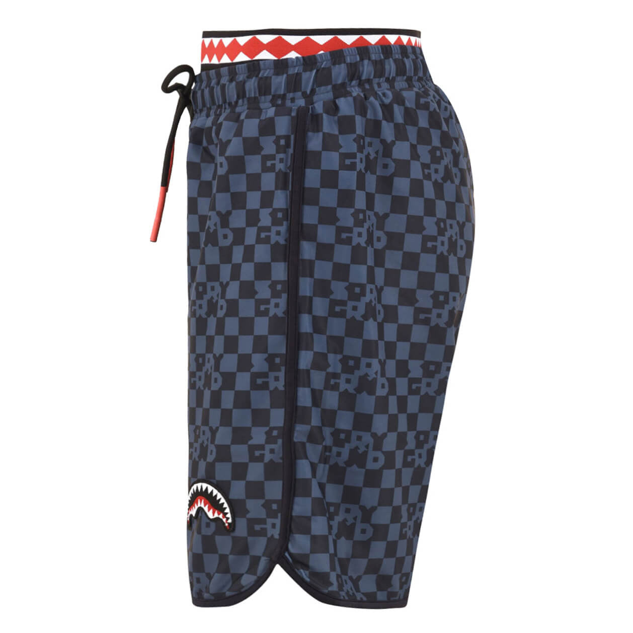 Šortky Sprayground Checkered Midi čierne