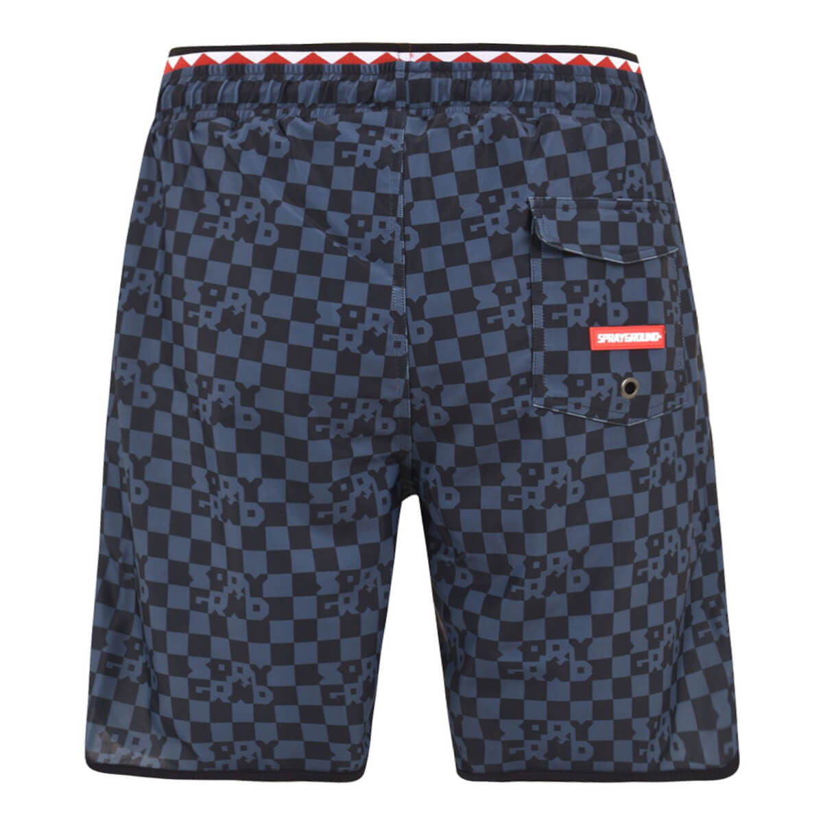 Šortky Sprayground Checkered Midi čierne