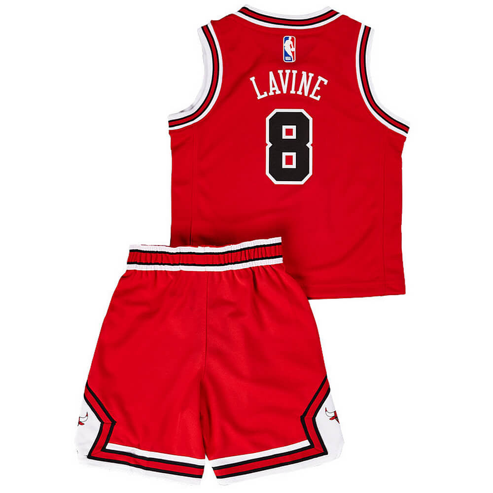 Basketbalový dres a šortky NIKE NBA REPLICA BOX SET - B4-7 CHICAGO BULLS LAVINE ZACH červený