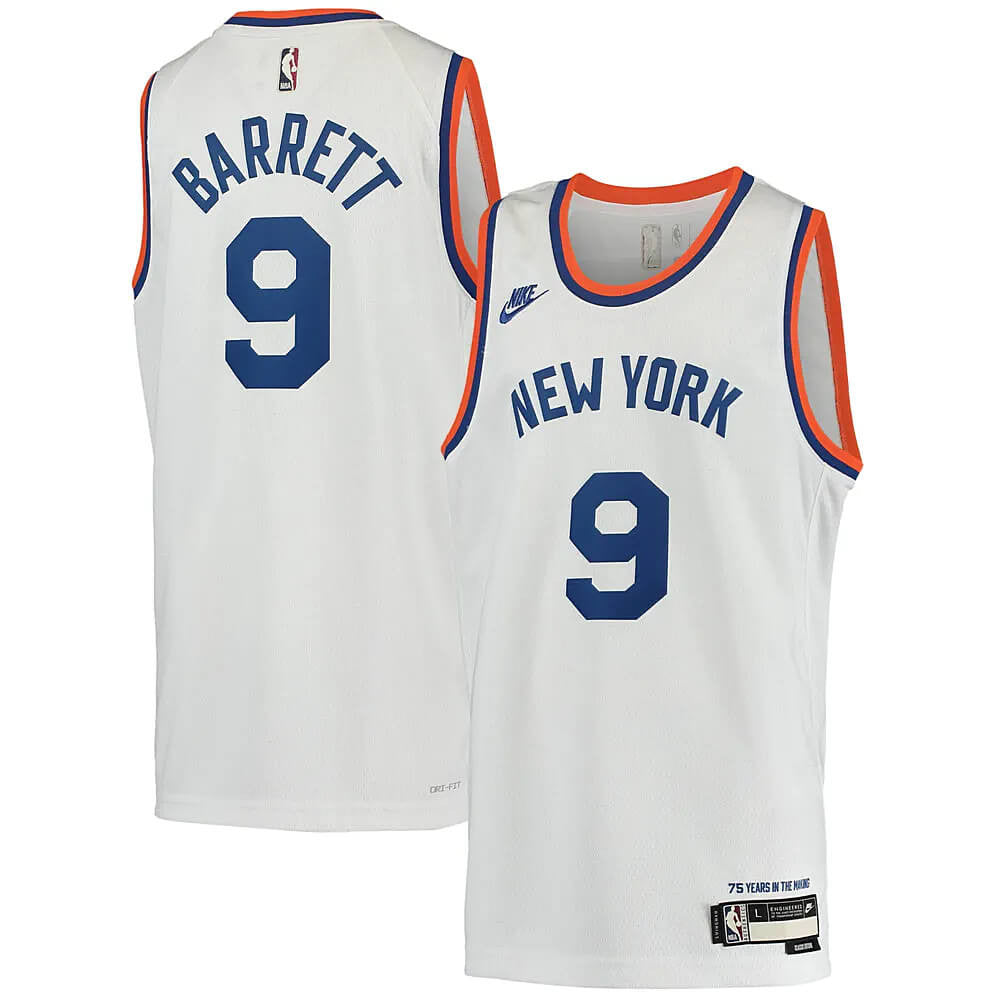 Detský basketbalový dres NIKE NBA BOYS YEAR ZERO SWINGMAN JERSEY NEW YORK KNICKS - RJ Barrett biely