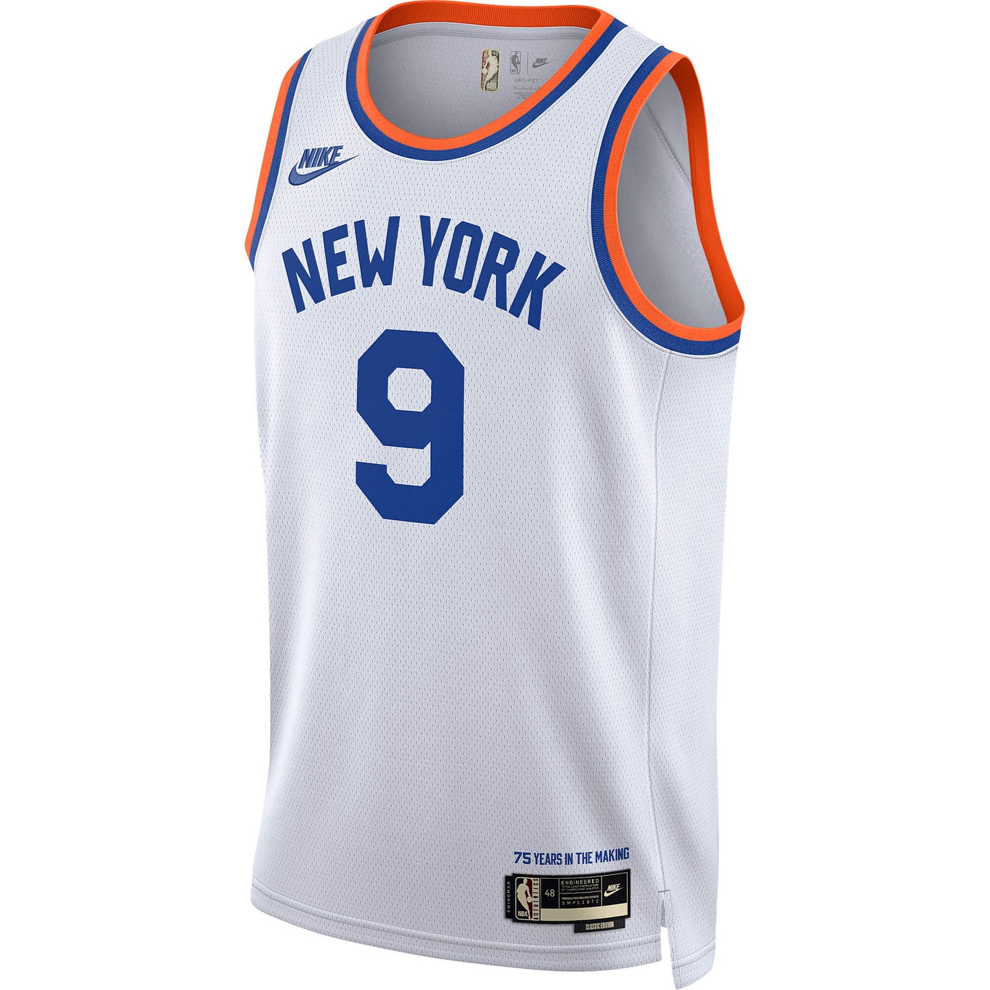 Detský basketbalový dres NIKE NBA BOYS YEAR ZERO SWINGMAN JERSEY NEW YORK KNICKS - RJ Barrett biely