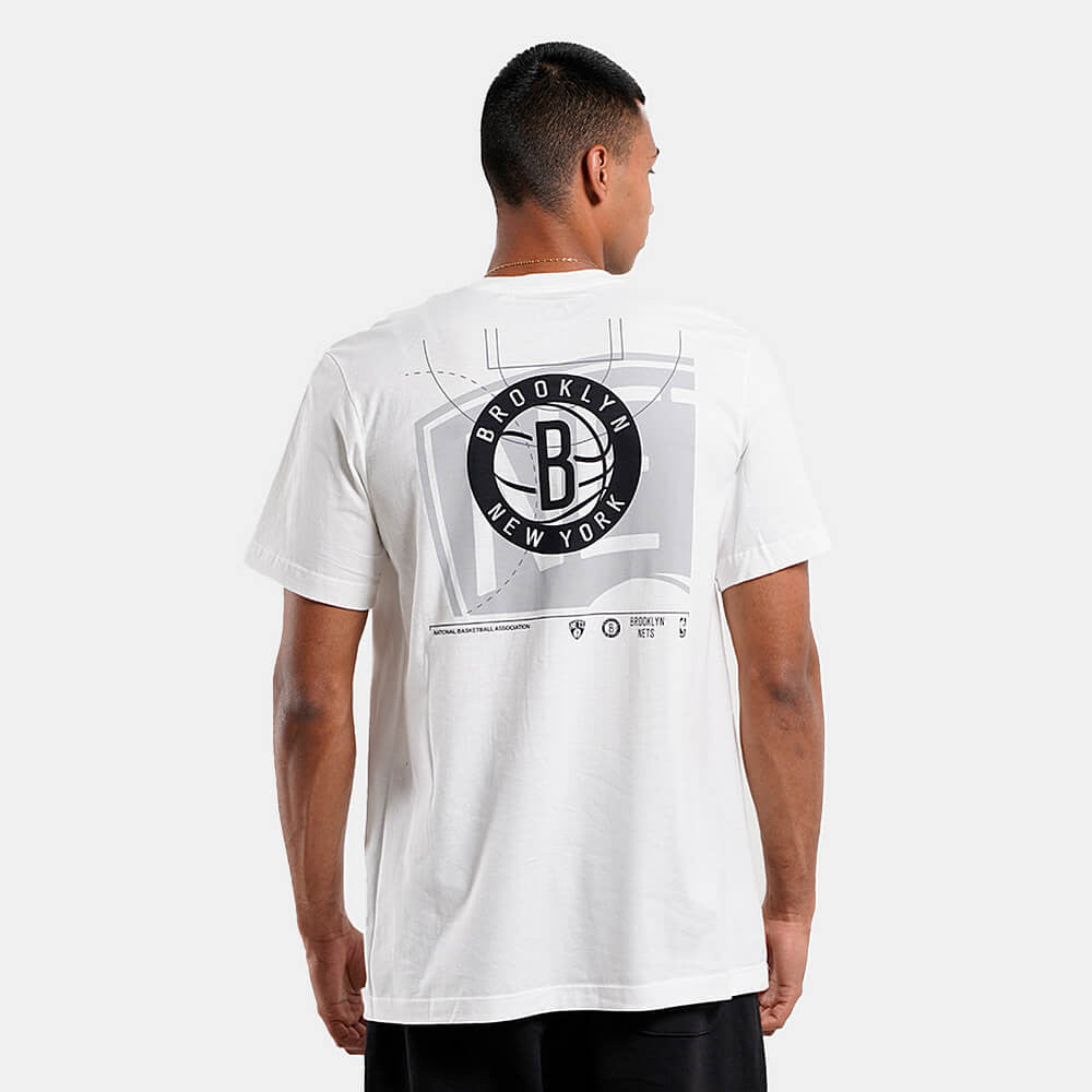 Nike Nba Nk Essential Bp Ss Tee - 8-20 Brooklyn Nets White