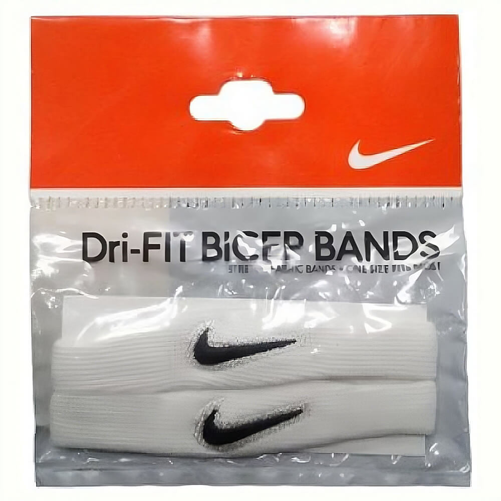 Biceps páska tenká Nike dri fit balenie 1 pár biela